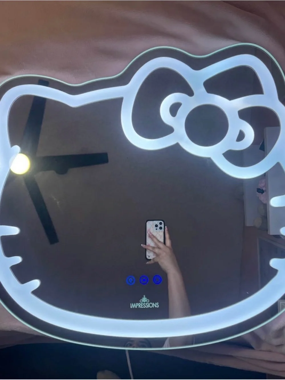 Impressions Hello Kitty LED Mirror - White Accent